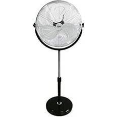 120W Black Industrial Freestanding Fan Silver