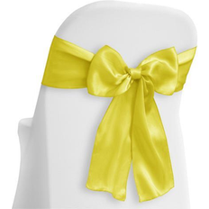 Yellow Loose Covers Lann's Linens 100 Elegant Satin Wedding Sashes - Loose Chair Cover Yellow