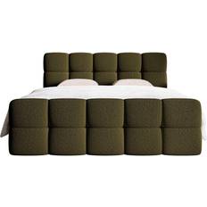 Bedframes Selsey Chloe Boxspring Bouclé Met Opbergruimte 180 x 200 cm - Groen