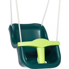 Dice Babygynge Mørkegrøn Lime Beige Reb