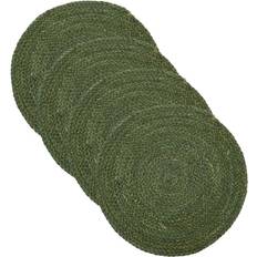 House Doctor Dukar & Tygservetter House Doctor Hdcircle 4-Pack 38 cm Grön Bordstablett Grön