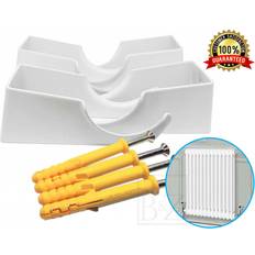 Designer Vertical Column Dual Arm Radiator Brackets 62mm x 55mm x 34.5mm
