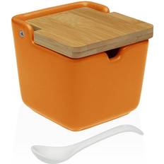 Sugar Bowls Versa Refurbished Orange Ceramic 8.8 x 8.5 x 8.8 cm Sugar bowl