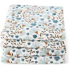 Cotton Cloth Napkins LA REDOUTE INTERIEURS Set of 4 Kalyan Floral 100% Washed Cotton Napkins 45 x 45 cm Cloth Napkin
