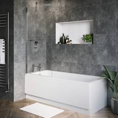 Bathtubs Rutland Single Ended Shower Bath 1500 x 700 mm