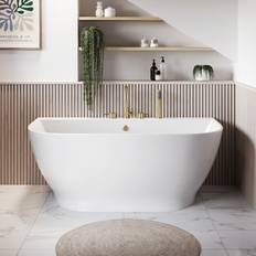 Freestanding Bathtubs Freestanding Back To Wall Double Ended Bath 1500 x 780 mm Manilla
