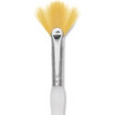 Gold Brushes Royal & Langnickel Soft-Grip Golden Taklon Fan Brush-Size 4