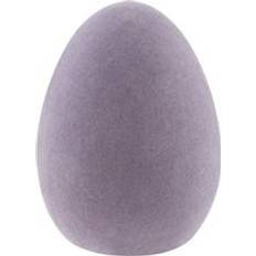 Green Easter Decorations Pepco Pepco Small Velour Egg - Purple Easter Decoration