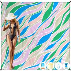 Pink Sleeping Mats Famstar Beach Blanket Oversized Extra Large 78" X 81"