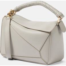 Loewe Puzzle Small Leather Shoulder Bag - Grey