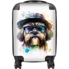 Luggage Warren Reed Lhasa Apso Dog Splashart Suitcase Small