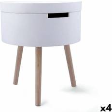 Beige Small Tables Refurbished Side Vinthera Moa 38 x 43 cm Pack of 4 Small Table