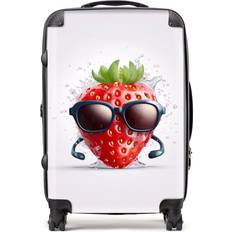 Luggage Warren Reed Warren Reed Designer Medium Strawberry in Glasses Suitcase