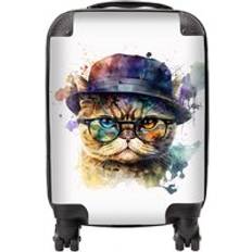 Luggage Warren Reed Shorthair Cat Splashart Suitcase Multi Small
