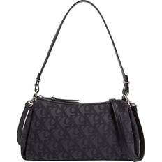 Taschen Calvin Klein Jeans Drop Monogram Sm Shoulder Bag - Black