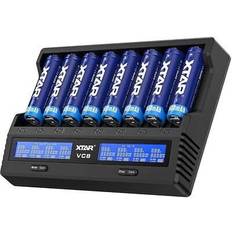 Xtar VC8 Laddare För 8 Li-ion Ni-Mh Batterier