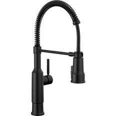 Faucets Delta Theodora 1.8 GPM Pre-Rinse Pull Down Kitchen Faucet Chrome
