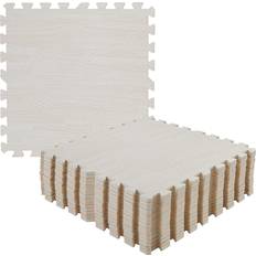 Wisfor Interlocking Foam Floor Tiles 23.6 x 23.6 Inch Puzzle Exercise Mats 12 Packs