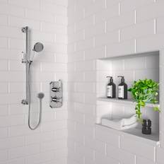 Cambridge Single Outlet Thermostatic Mixer Shower Set with Hand Shower Chrome
