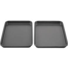 Sheet Pans GoodCook Everyday Set of 2 Nonstick Steel 9 x 6.2 in Toaster Oven Mini Baking Sheets Gray Sheet Pan