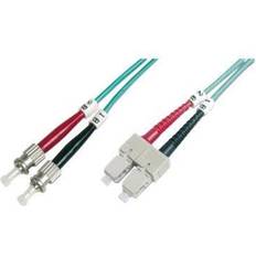Digitus Fiber Optic Multimode Patch Cord OM 3 ST to SC MM OM3 50/125 µ 1 m