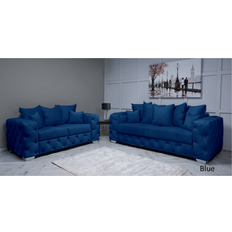 Snooze Online Snooze Velvet Ashton Scatter Back 3 and 2 Seater Sets Sofa