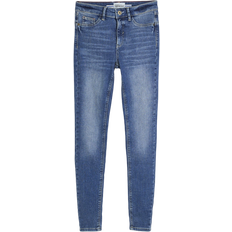 River Island Mid Rise Molly Bum Sculpt Skinny Jeans - Blue