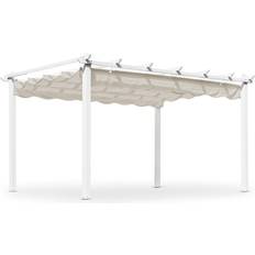 Pergola hillerstorp Hillerstorp Skanör Pergola 400 x 300 cm Vit/Sand