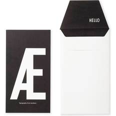 Design Letters Kort m Kuvert Svart m Æ