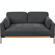 Beliani Skaven Black Sofa 154cm 2 Seater