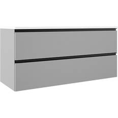 Hill Ceramic Tvättställsskåp Luna Ljusgrå Matt 120 cm