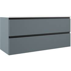 Hill Ceramic Tvättställsskåp Luna Blå Matt 120 cm