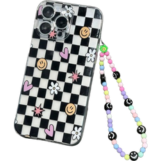Shein Face Painted Shockproof Phone Case With Wristlet for Apple/Samsung