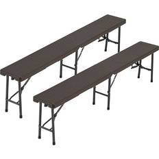 Garden & Outdoor Furniture Dakota Fields Baiba Park 42cm H x 180cm W x 24cm D Garden Bench