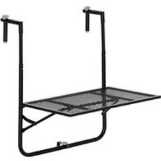 Cheap Balcony Tables Garden & Outdoor Furniture OutSunny Hanging Metal Wall Mount Desk Adjustable Folding Balcony Deck Table Black Balcony Table