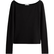 H&M Women's Boat Neck Shirt - Black