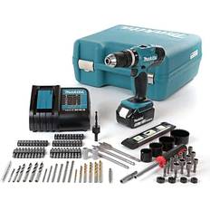 Makita DHP453 18V Cordless 2 Speed Combi Drill with 101 Piece Accessory Set