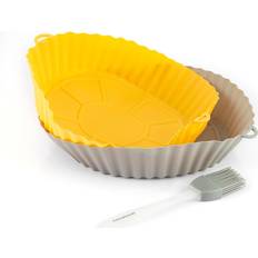 Silicone Baskets with Brush for Air-fryer