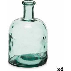 Glass Decorative Items Gift Decor Transparent Bottle Decoration Set 6 Units 15 x 24.5 x 15 cm Decorative Item