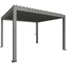 Pergola 4 Biohort Pergola Størrelse 4 x 3,5 Metallisk Quartz Grå