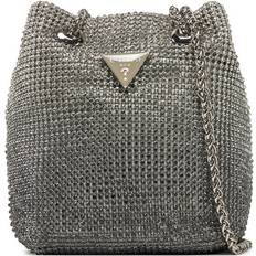 Guess Zalina Ombre Rhinestone Pouch - Silver