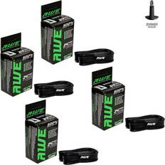 Awe Set X 4 Butyl Rubber 24" Mtb/e-Bike Inner Tube 24 X 1.75-2.125 Schrader Valve