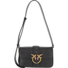Skinn - Unisex Handväskor Pinko Mini Love Bag Cuir Sac Souple Porté - Black