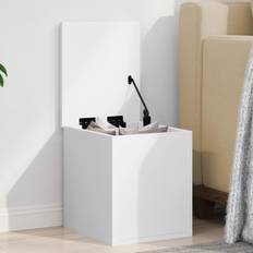 Kister vidaXL Opbevaringsboks 30 x 35 x 35 cm Konstrueret Træ Hvid Kiste