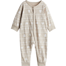 H&M Patterned Sleepsuit - Light Beige/Patterned (1200792021)