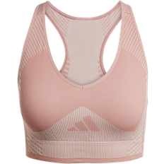 adidas Aeroknit Training Light Support Bra - Warm Clay/Wonder Taupe