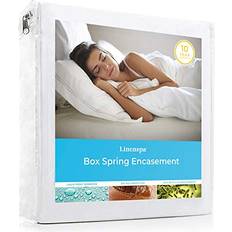 Linen Mattress Covers Linenspa Waterproof Box Spring Encasement One Size Mattress Cover White