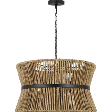Shades Visual Comfort Thurlo Medium Hanging Midnight Black Shade