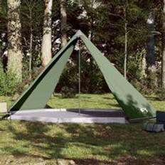 Berkfield Home Family Tent Tipi 8-Person Green Waterproof