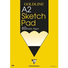 Gold Sketch & Drawing Pads Goldline Glued Sketch Pad 95gsm 60 Sheets A2